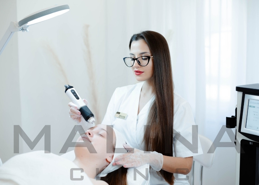 Tratament facial cu radiofrecvență din portofoliul Malina Clinic